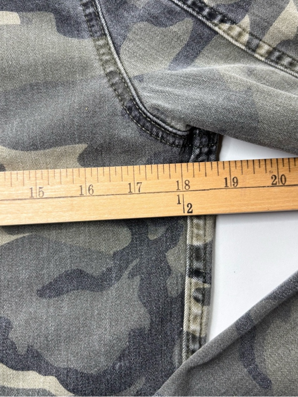 MISS ME CAMO JACKET • SIZE Small • STRETCH DENIM - Picture 11 of 13